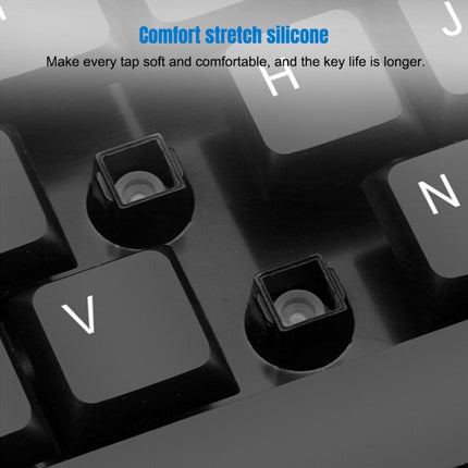 K-Snake WK800 Wireless 2.4G Keyboard Mouse Set Tabletop Computer Notebook Business Office House Use, White, Black