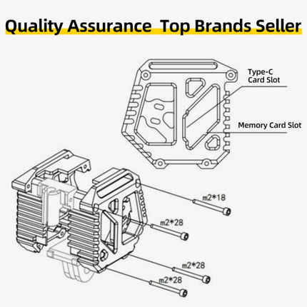 For DJI O3 AIR UNIT Camera Module Case Frame CNC Cage Holder