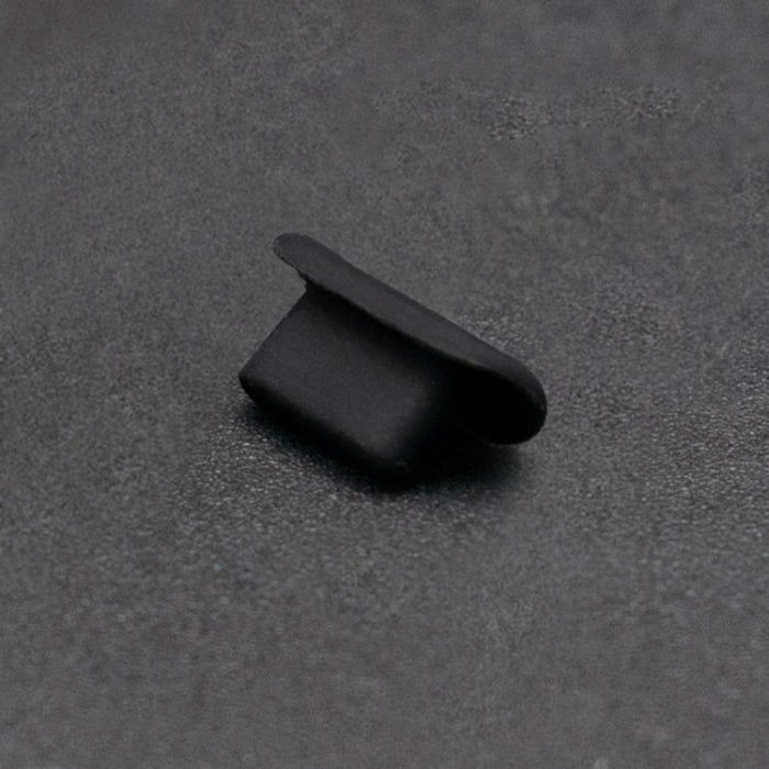 8 Pin Phone Dust Plug Silicone Charging Port Plug(Black)