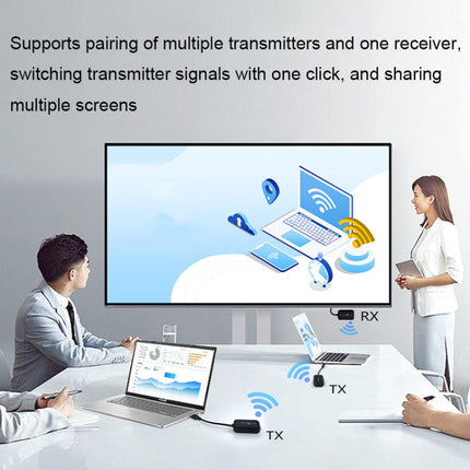 PWAY DT248W-H 30m Wireless HD Screen Projector Office Conference Screen Sharing Device