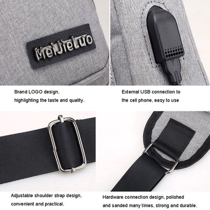 MeiJieLuo Simple Men Chest Bag Sports Youth Shoulder Crossbody Bag