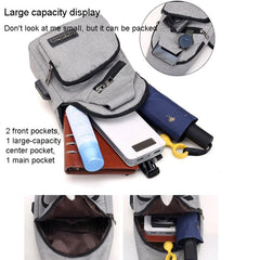 MeiJieLuo Simple Men Chest Bag Sports Youth Shoulder Crossbody Bag