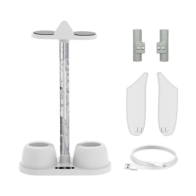 For Meta Quest 3 VR Glasses Charging Base Storage Bracket with Cool RGB Light