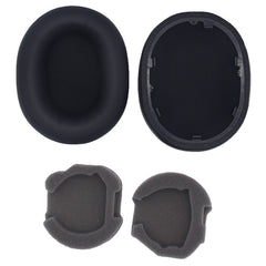 2pcs For Sony WH-1000XM5 Headphone Sponge Leather Case Earmuffs, WH-1000XM5(Black), WH-1000XM5(Platinum Silver)