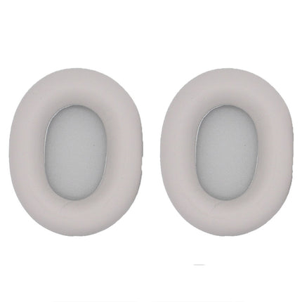 2pcs For Sony WH-1000XM5 Headphone Sponge Leather Case Earmuffs, WH-1000XM5(Black), WH-1000XM5(Platinum Silver)