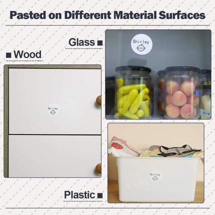 For Phomemo M110 / M200 200pcs /Roll 30x30mm Round Self-Adhesive Thermal Labels, 200pcs /Roll 30x30mm Round