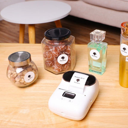 For Phomemo M110 / M200 200pcs /Roll 30x30mm Round Self-Adhesive Thermal Labels, 200pcs /Roll 30x30mm Round