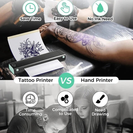 For Phomemo M08F / TP81 100sheets /Pack A4 Tattoo Transfer Paper Compatible For MR.IN Brother Pocket Jet / MT800