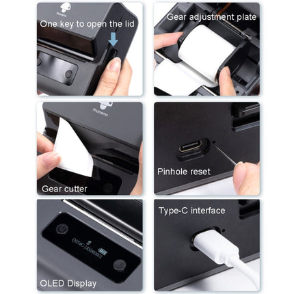 Phomemo M221 Thermal Wireless Label Printer Barcode Bluetooth Label Maker