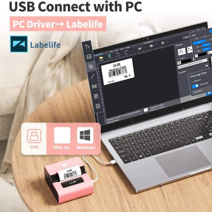 Phomemo M221 Thermal Wireless Label Printer Barcode Bluetooth Label Maker