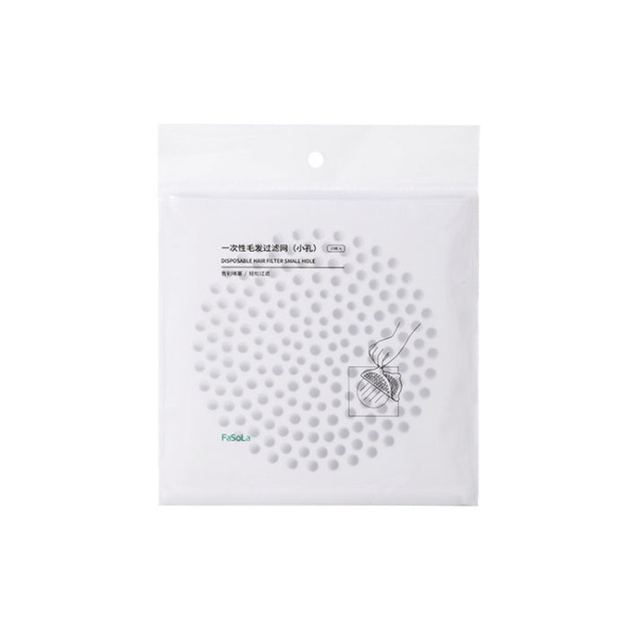 FASOLA 15pcs /Bag Sink Disposable Filter Sewer Mouth Non-woven Floor Drain Sticker, Small Hole, Large Hole