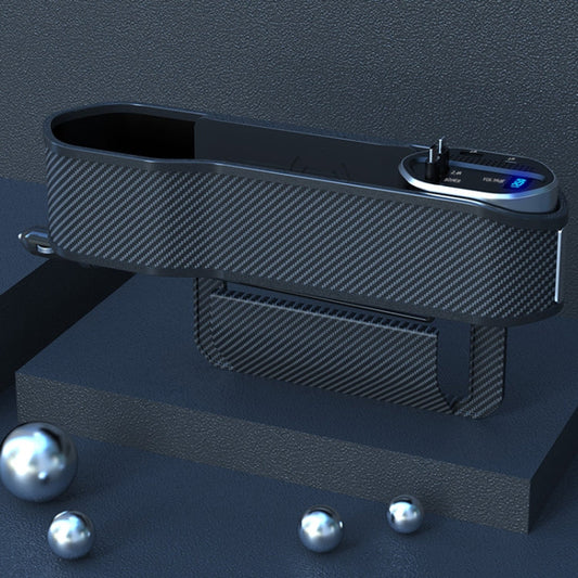 Digital Display Multifunctional Super Fast Charging Car Seat Gap Storage Box