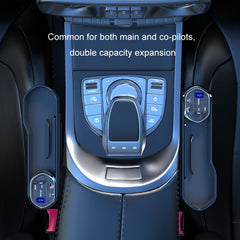 Digital Display Multifunctional Super Fast Charging Car Seat Gap Storage Box