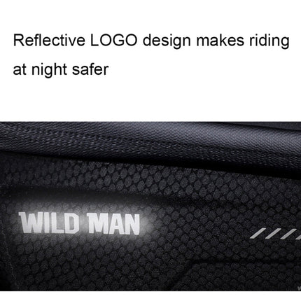 WILD MAN MS66 1.2L EVA Hard Shell Bicycle Front Beam Bag Cycling Touch Screen Phone Bag