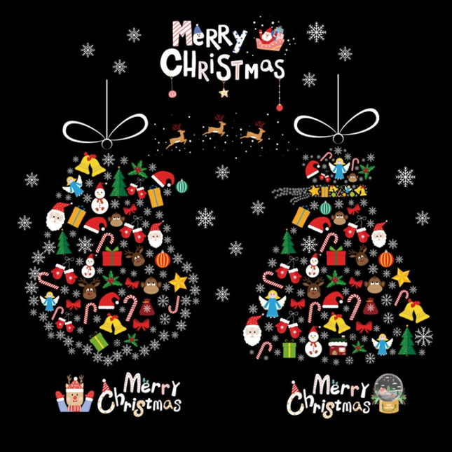 Christmas Window Decoration Poster Santa Claus Elk Snowflake Glass Wall Stickers, SD-01 45x60cm, SD-02 45x60cm, SD-03 30x90cm, SD-05 30x90cm, SD-12 30x90cm, SD-2203 30x45cm, SD-2204 30x45cm, SD-2205 30x45cm, SD-2206 45x60cm, SD-2207 45x60cm������������...