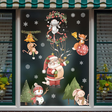 Christmas Window Decoration Poster Santa Claus Elk Snowflake Glass Wall Stickers, SD-01 45x60cm, SD-02 45x60cm, SD-03 30x90cm, SD-05 30x90cm, SD-12 30x90cm, SD-2203 30x45cm, SD-2204 30x45cm, SD-2205 30x45cm, SD-2206 45x60cm, SD-2207 45x60cm������������...