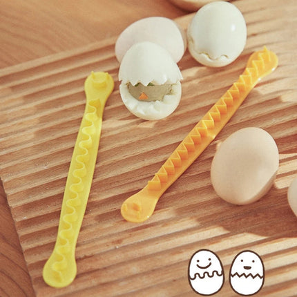 Lace Egg Cutter DIY Egg Mold Kitchen Salad Making Tools, 2pcs /Set