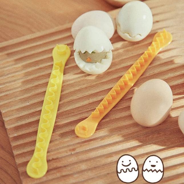 Lace Egg Cutter DIY Egg Mold Kitchen Salad Making Tools, 2pcs /Set