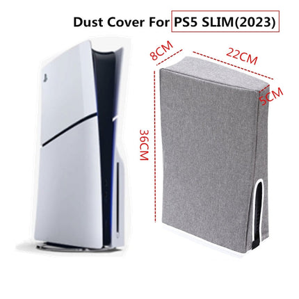 For PS5 Slim Disc & Digital Host Dust Cover Protective  Case, Vertical Gray, Vertical Black, Horizontal Gray, Horizontal Black