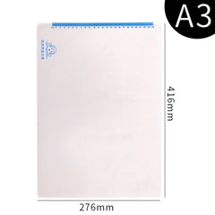 YAOJIE Non-Slip Exam Pad Student Stationery Drawing Writing Soft Board Office Writing Mat, A3 White, A3 Pink, A3 Blue, A4  White, A4 Pink, A4 Blue
