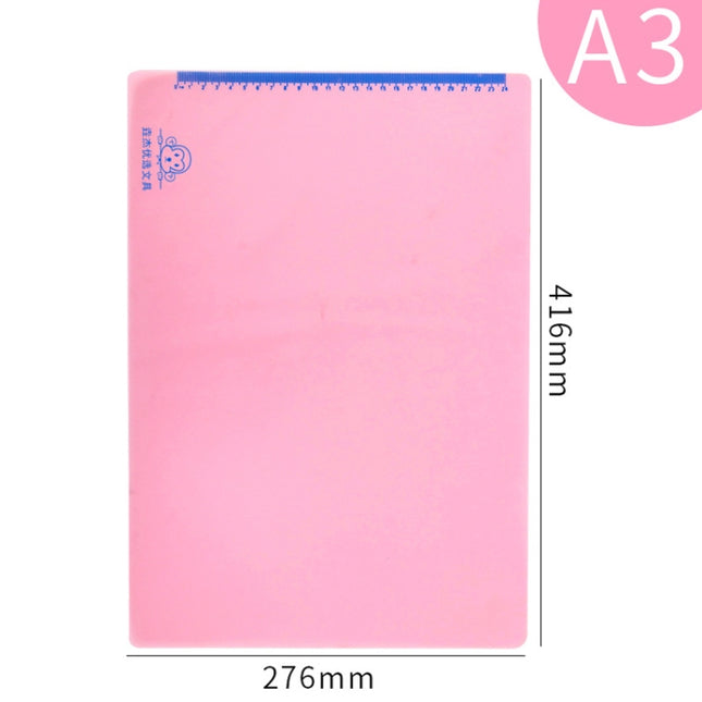 YAOJIE Non-Slip Exam Pad Student Stationery Drawing Writing Soft Board Office Writing Mat, A3 White, A3 Pink, A3 Blue, A4  White, A4 Pink, A4 Blue