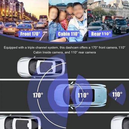 3 Recording 1080P Camera HD Mobile Phone Playback Driving Recorder, G70