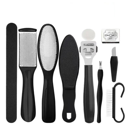 10 In 1 Foot File Clean Tool Kit Foot Care Pedicure Tools Set, 10 In 1