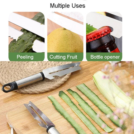 Multifunctional Stainless Steel Paring Knife Household Fruit And Vegetable Scraper Bottle Opener