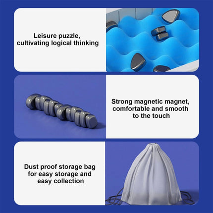 Magnetic Chess Game Fun Table Strategy Game for Kids and Adults, Sponge Model, Rope Model, Sponge Model Rock Chess, Rope Model Rock Chess