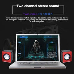 101TD 2 In 1 Mini Small Audio USB Cable Computer Speakers