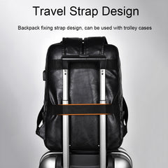 WEIXIER B677 Large Capacity Waterproof Business Backpack with USB Charging Hole