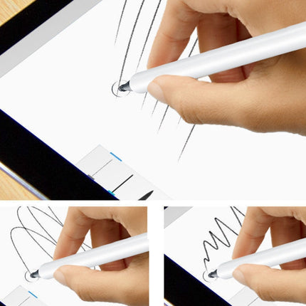 Plastic Stylus With Round Disc Clip Capacitive Pen Cell Phone Stylus
