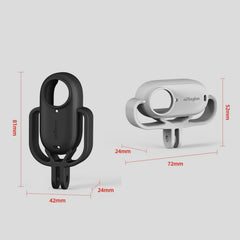 For Insta360 GO 3 AMagisn Silicone Case Camera Protective Accessories, Vertical Black