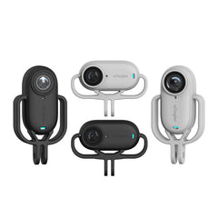 For Insta360 GO 3 AMagisn Silicone Case Camera Protective Accessories, Vertical Black