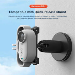 For Insta360 GO 3 AMagisn Silicone Case Camera Protective Accessories, Vertical Black
