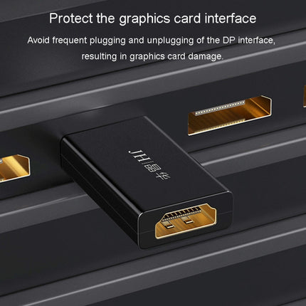 JINGHUA DP Male To HDMI Female Adapter Video Audio Connector, 1080P Universal Version, 4K Universal Version