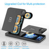 4-in-1 Foldable Desktop Mobile Phone Watch Earphones Wireless Charger, W33