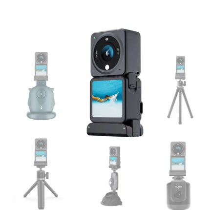 For DJI Osmo Action 4 / 3 / 2 Magnetic Adapter Tripod Connector, 1/4 Inch Thread, Bulge Mount