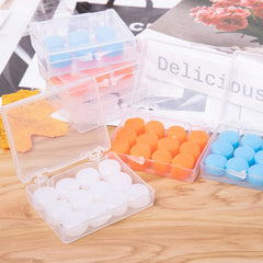 12pcs /Box Silicone Mud Children Sleep Earplugs Noise Reduction Swimming Waterproof Ear Plugs