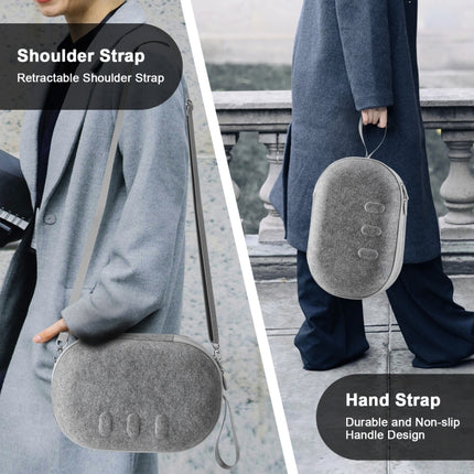 JYS-MQ018 For Apple Vision Pro / Meta Quest 3 VR Glasses Storage Bag Anti-fall and Anti-scrape Portable Bag