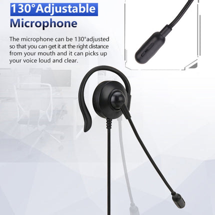 SOYTO SY227 Single-side Operator Ear Hook Headset Corded Computer Headset