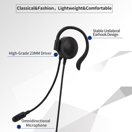 SOYTO SY227 Single-side Operator Ear Hook Headset Corded Computer Headset