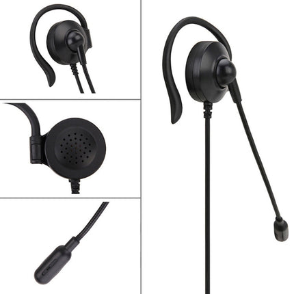 SOYTO SY227 Single-side Operator Ear Hook Headset Corded Computer Headset