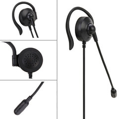 SOYTO SY227 Single-side Operator Ear Hook Headset Corded Computer Headset, Separation USB Wire Control