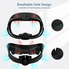 AMVR Q3FC1 For Meta Quest3 Mask Ice Silk Breathable Leather Material