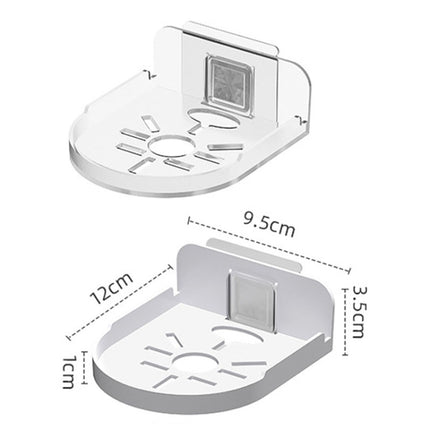 Traceless Wall Mounted Camera Bracket Home No-Punch Surveillance Rack Router Shelf, Transparent