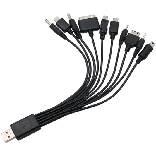 10 In 1 Multifunction USB Charging Cable For IPhone / PSP / Camera / Nokia / HTC / LG / Samsung