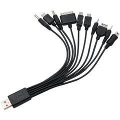10 In 1 Multifunction USB Charging Cable For IPhone / PSP / Camera / Nokia / HTC / LG / Samsung