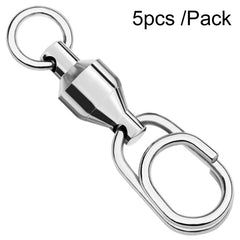 5pcs /Pack PROBEROS DAC006 Lure Baits 8-Type Rings Connector High-Speed Bearing Swivel Oval Pin Fishing Gear Accessories, 22mm, 25mm, 30mm