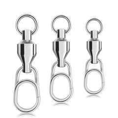 5pcs /Pack PROBEROS DAC006 Lure Baits 8-Type Rings Connector High-Speed Bearing Swivel Oval Pin Fishing Gear Accessories, 22mm, 25mm, 30mm
